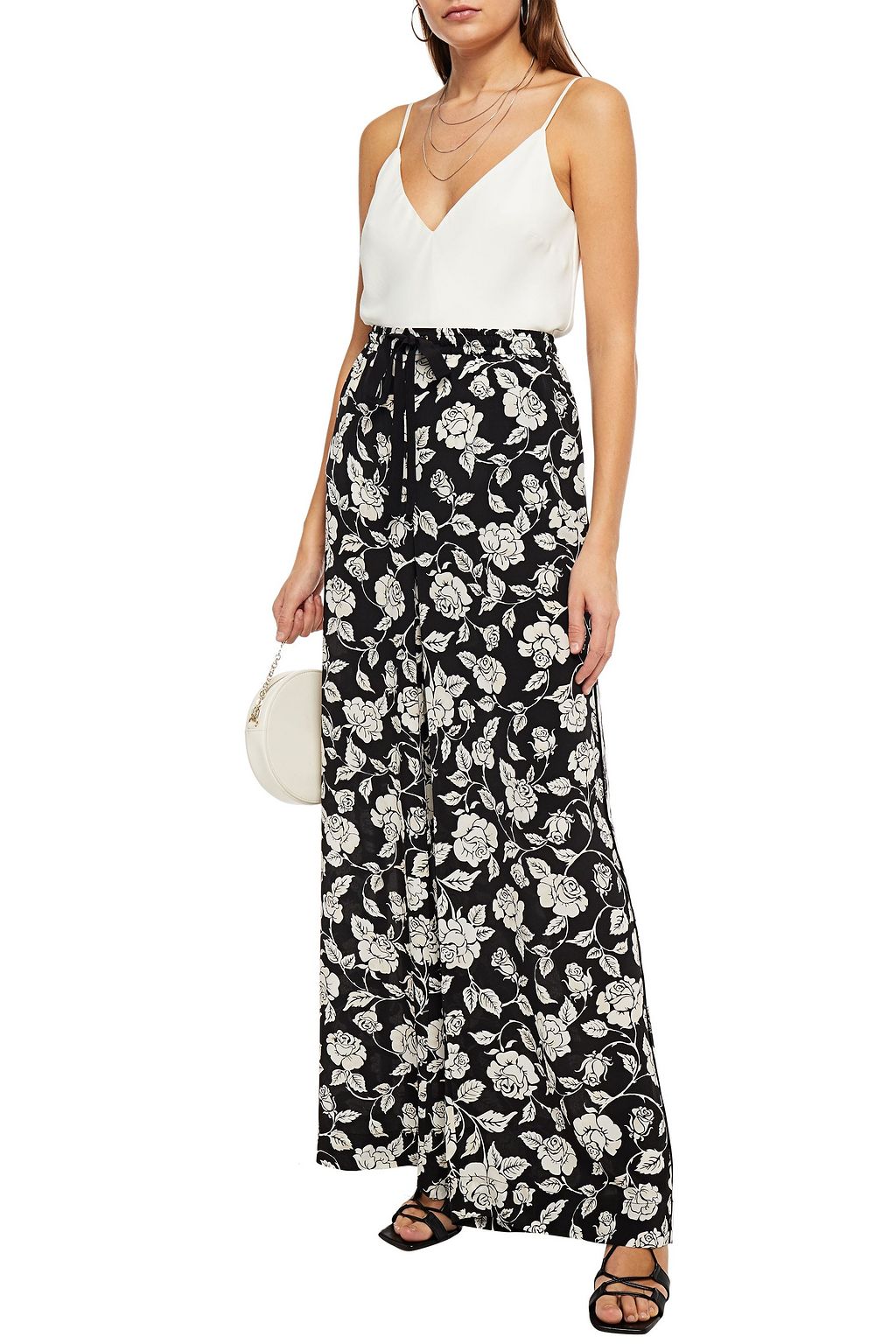 ZIMMERMANN Floral-print silk crepe de chine wide-leg pants