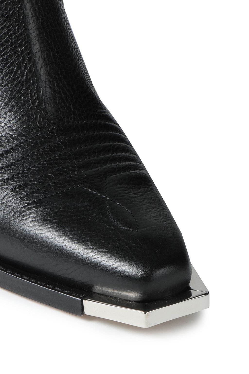 OFF-WHITE™ Meteor Shower cutout pebbled-leather knee boots