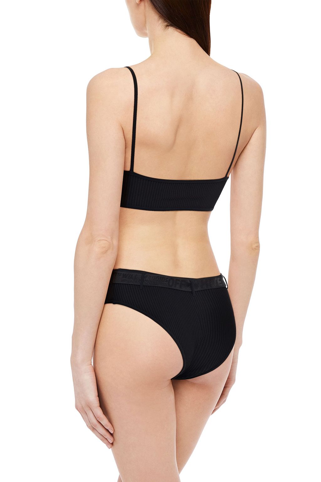 OFF-WHITE™ Belted ribbed bikini