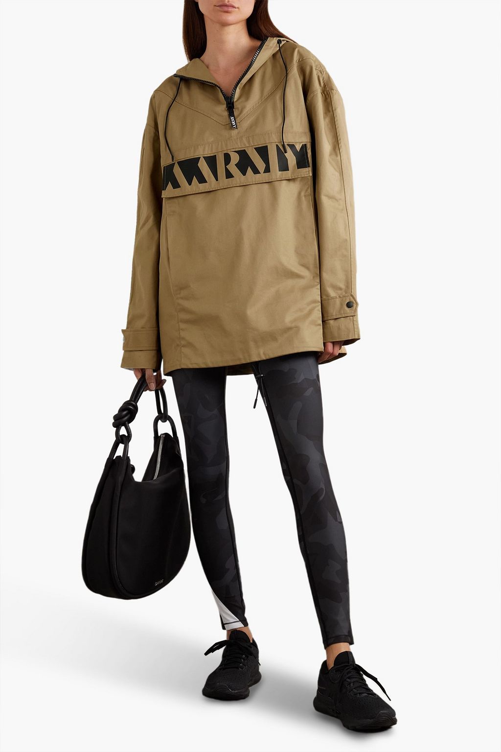 AARMY Logo-print cotton-gabardine jacket