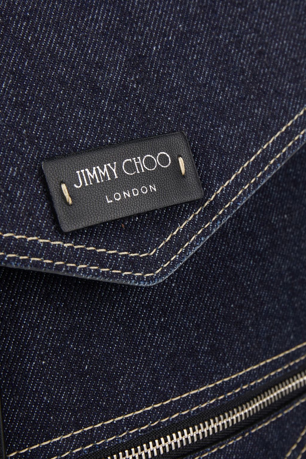 JIMMY CHOO Tafira Rucksack aus Denim
