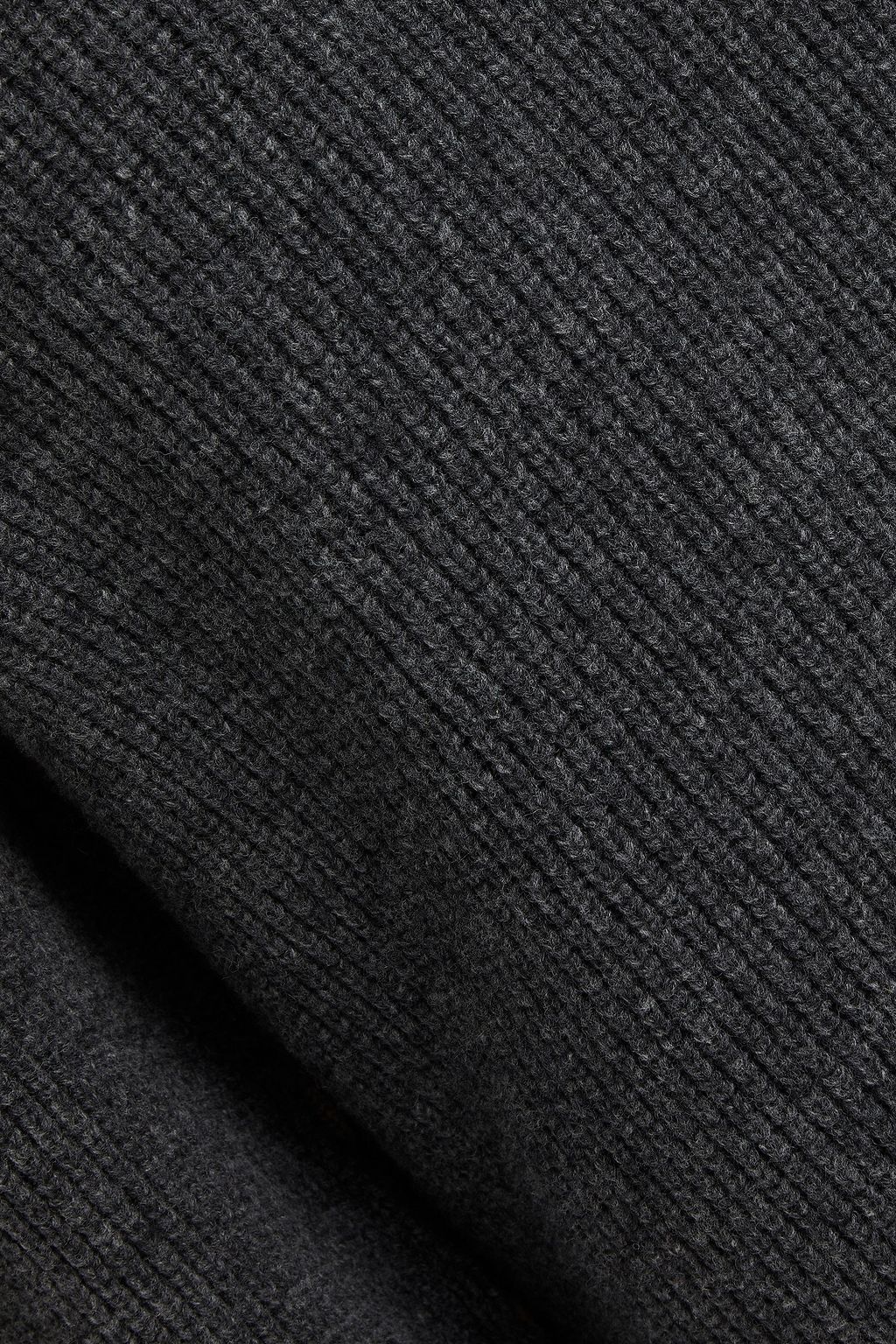 MAISON MARGIELA Paneled ribbed mélange wool sweater