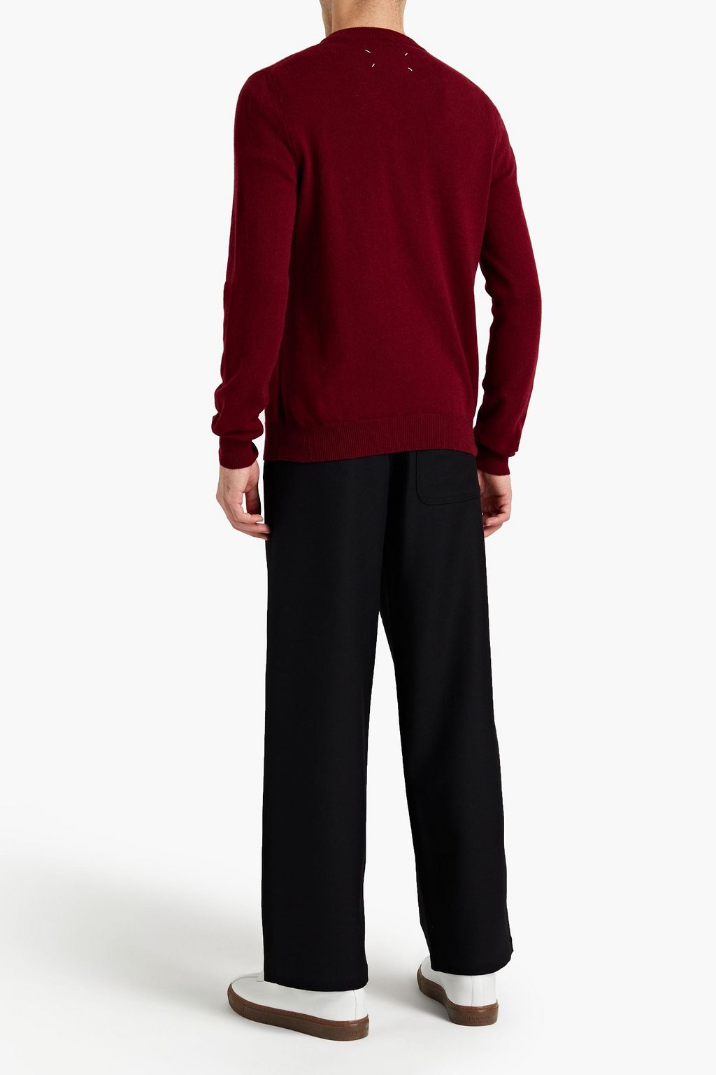 MAISON MARGIELA スリムフィット カラーブロック カシミヤ混 セーター