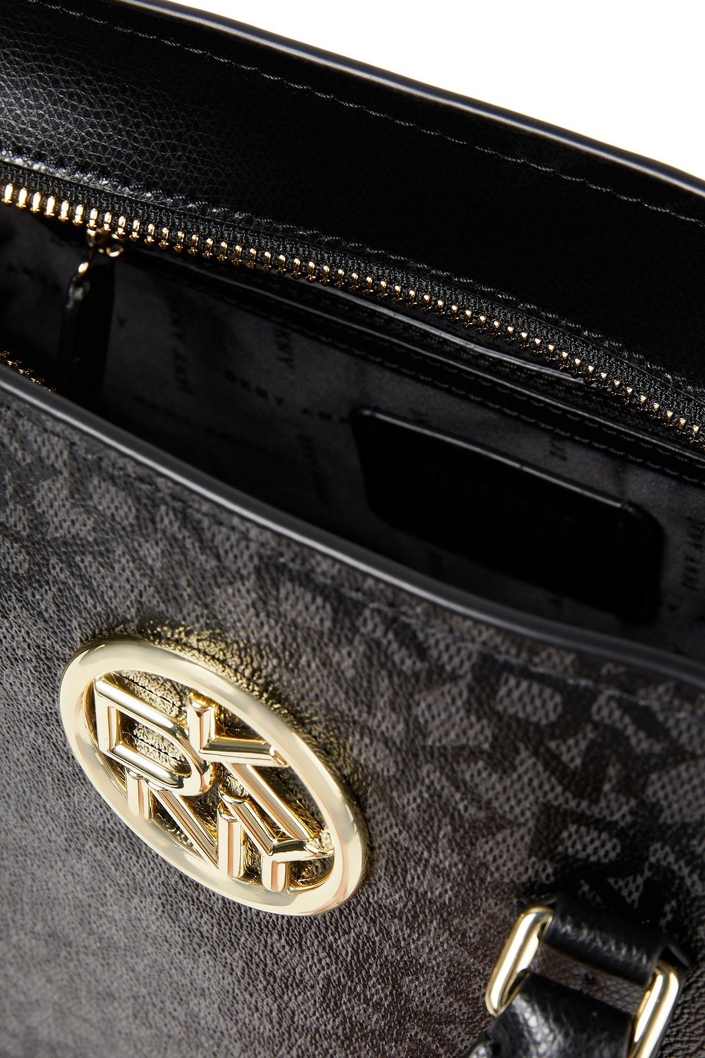 DKNY Logo-print faux leather tote