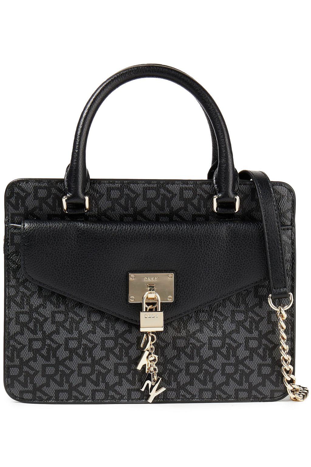 DKNY Logo-print faux leather tote