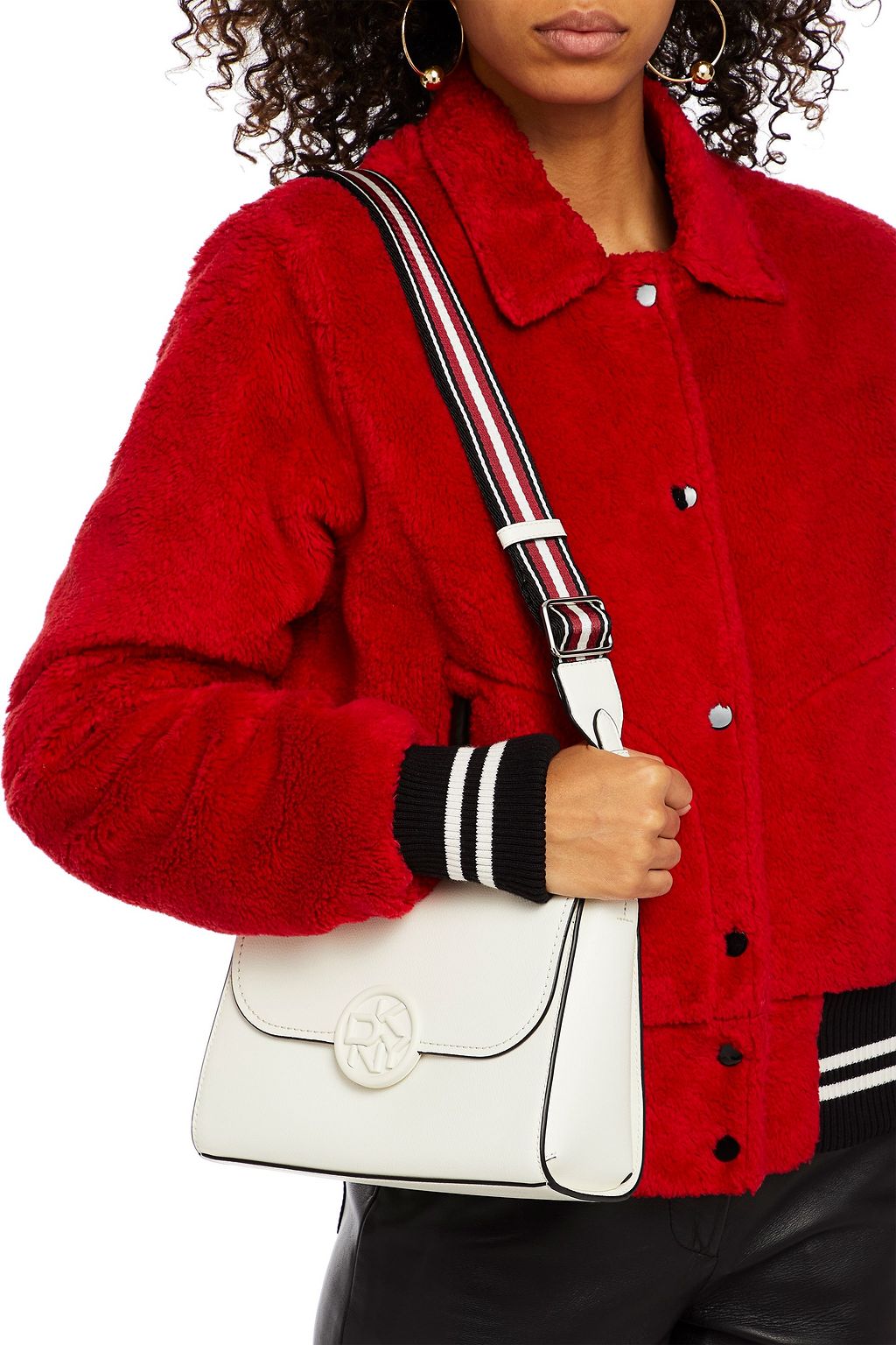 DKNY Textured-leather shoulder bag