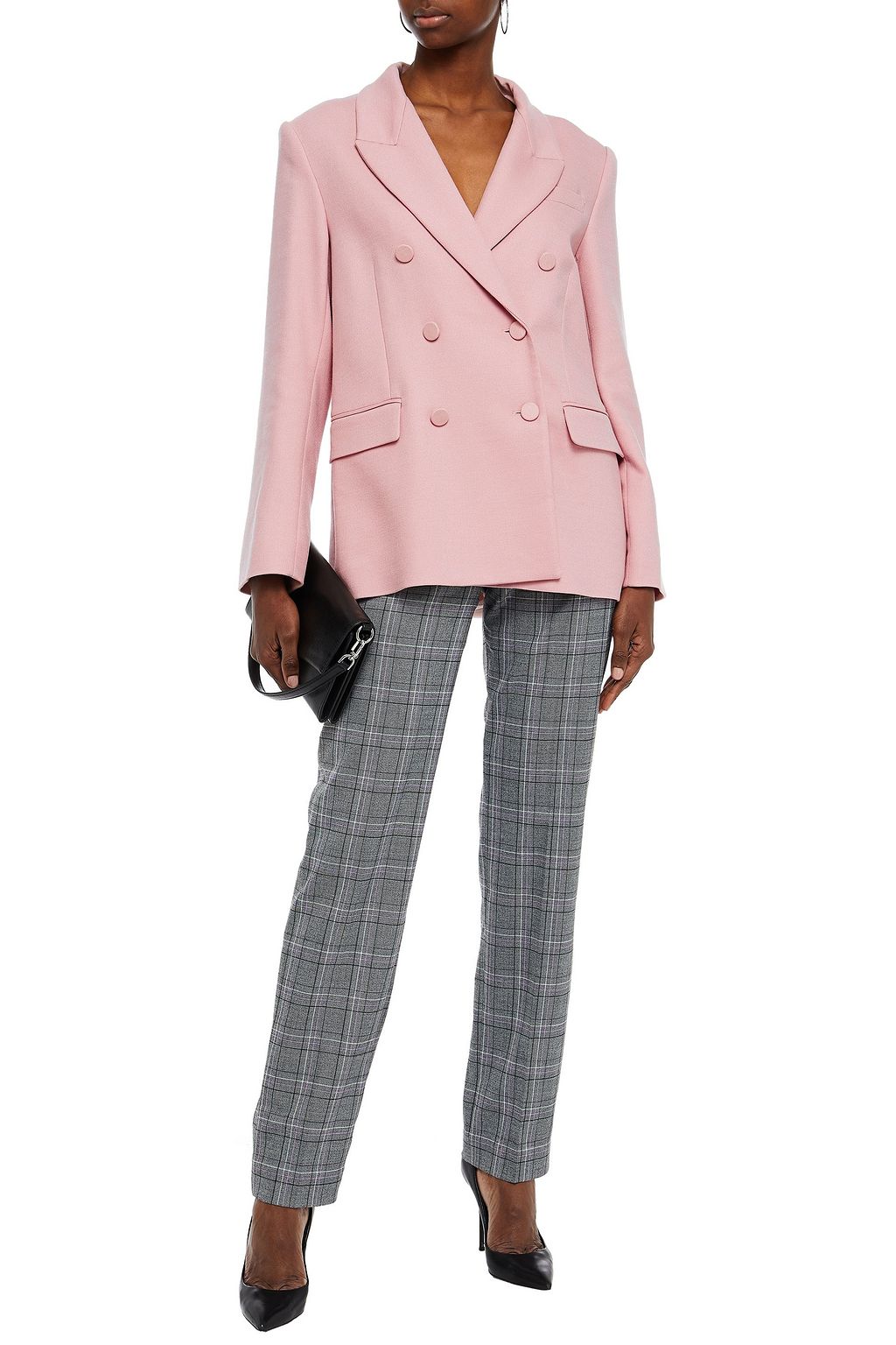 ADAM LIPPES Double-breasted twill blazer