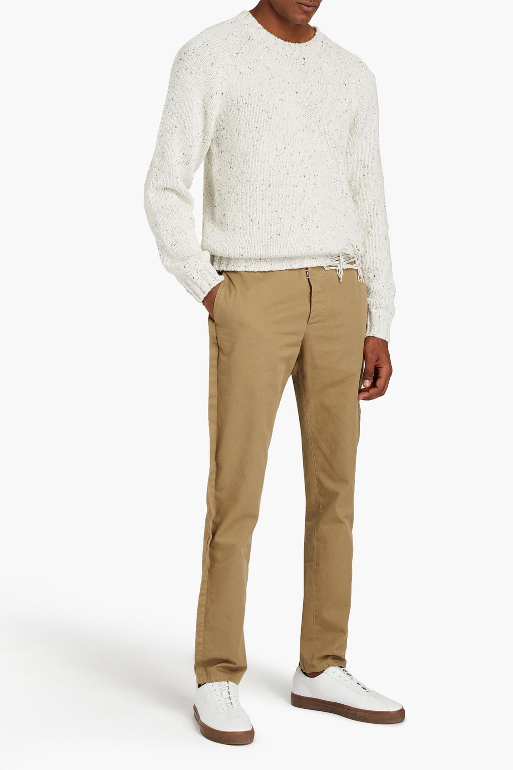 MAISON MARGIELA Pleated cotton-gabardine pants