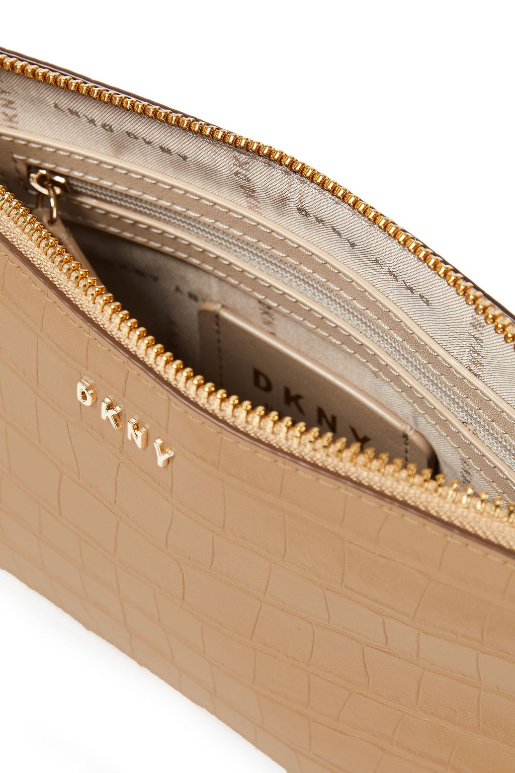 DKNY Faux croc-effect leather shoulder bag