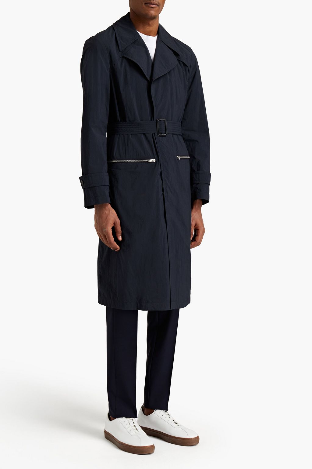 MAISON MARGIELA Crinkled-poplin trench coat