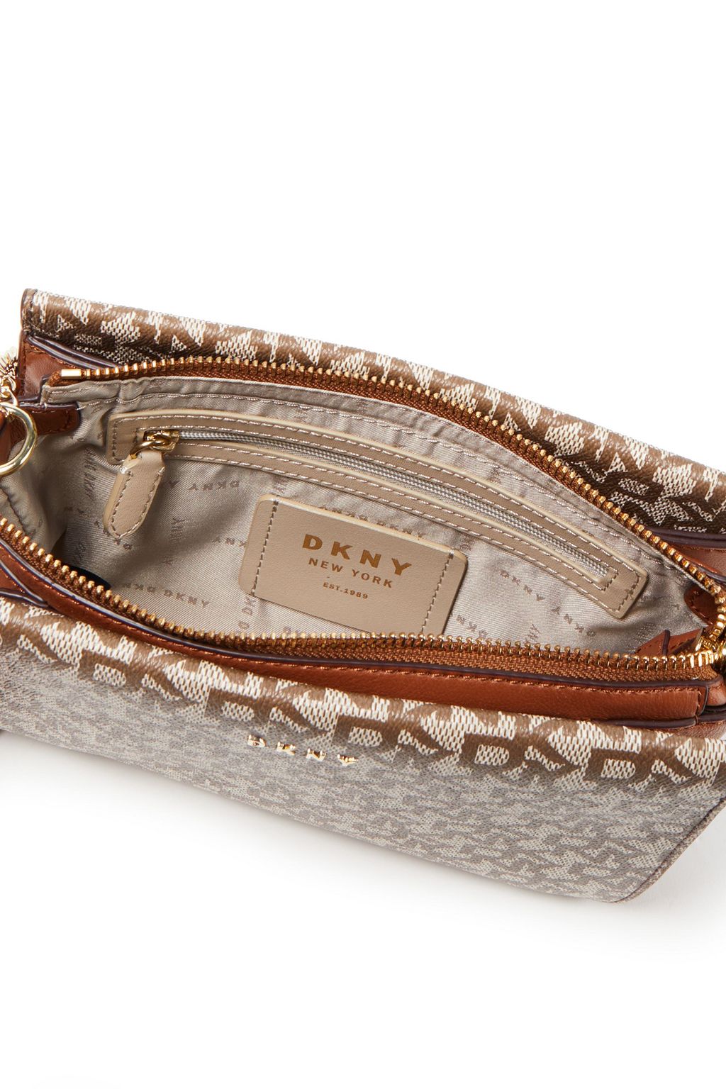 DKNY Logo-print faux leather shoulder bag