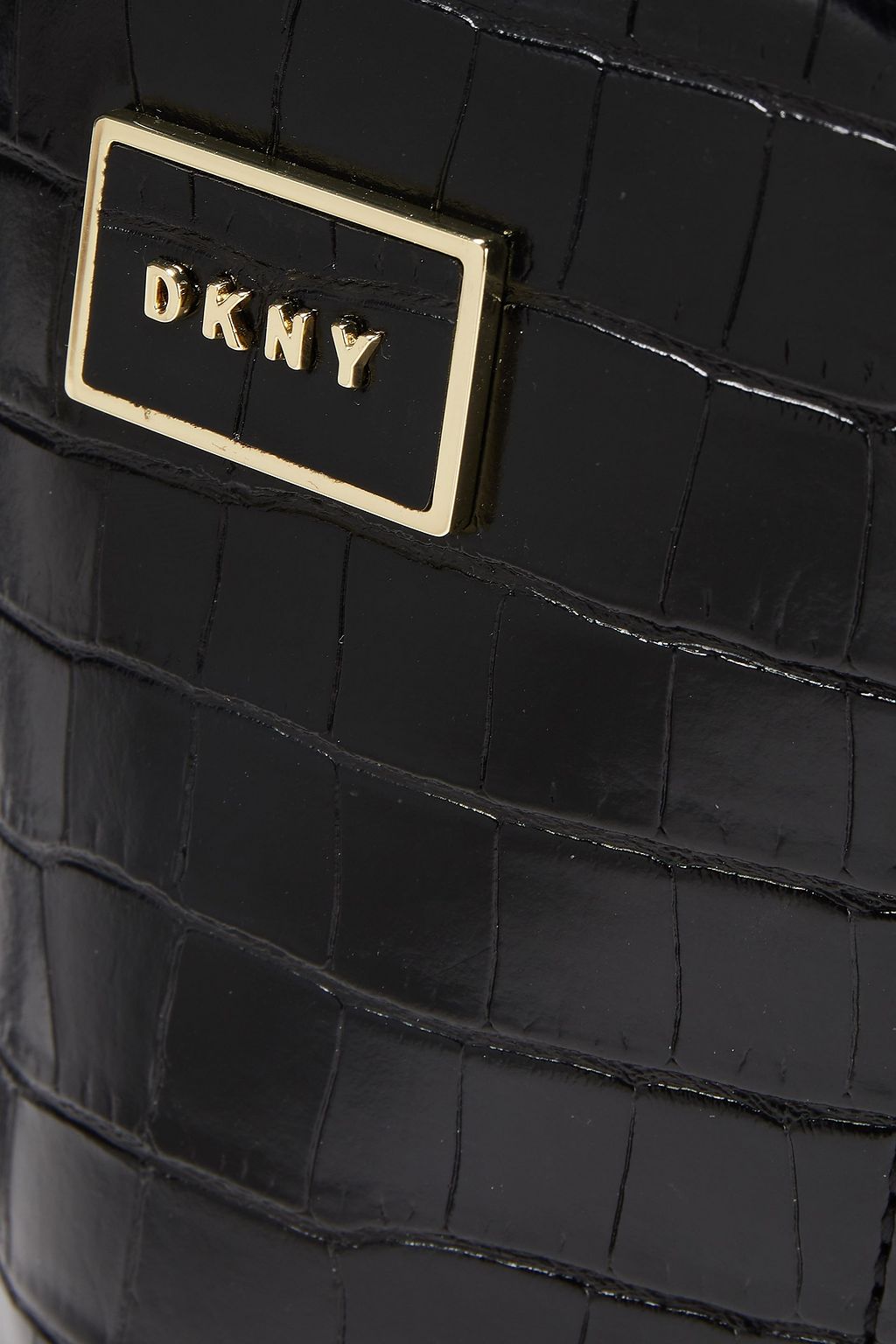DKNY Faux croc-effect leather camera bag