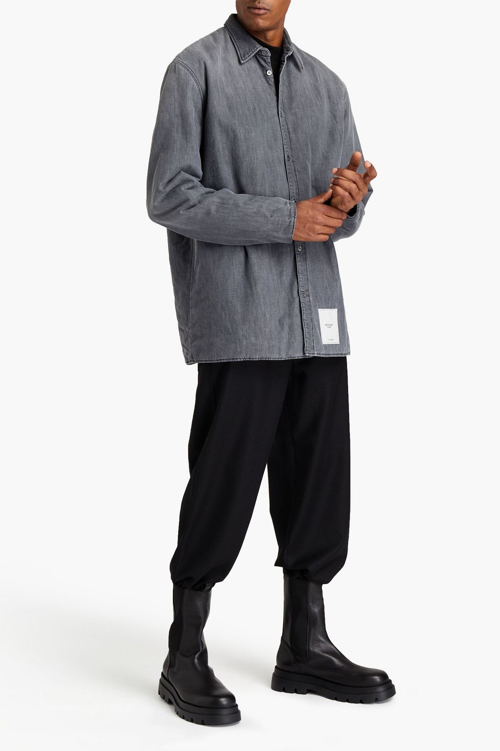 MAISON MARGIELA Appliquéd denim shirt