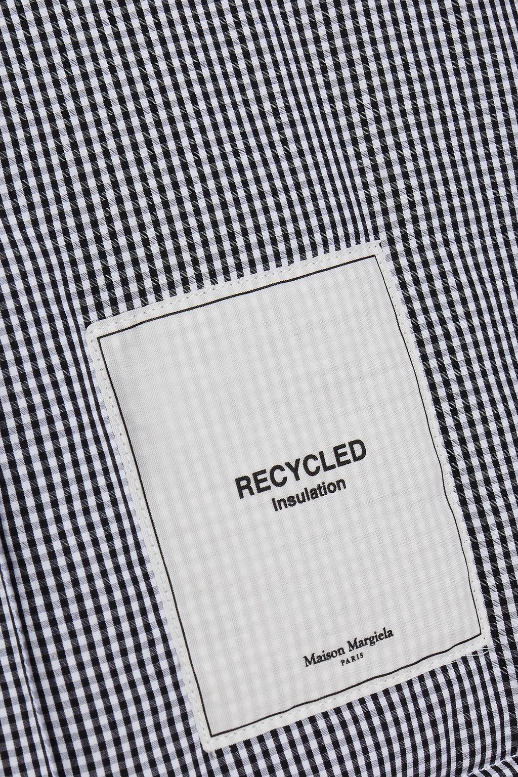 MAISON MARGIELA Appliquéd gingham cotton-poplin shirt