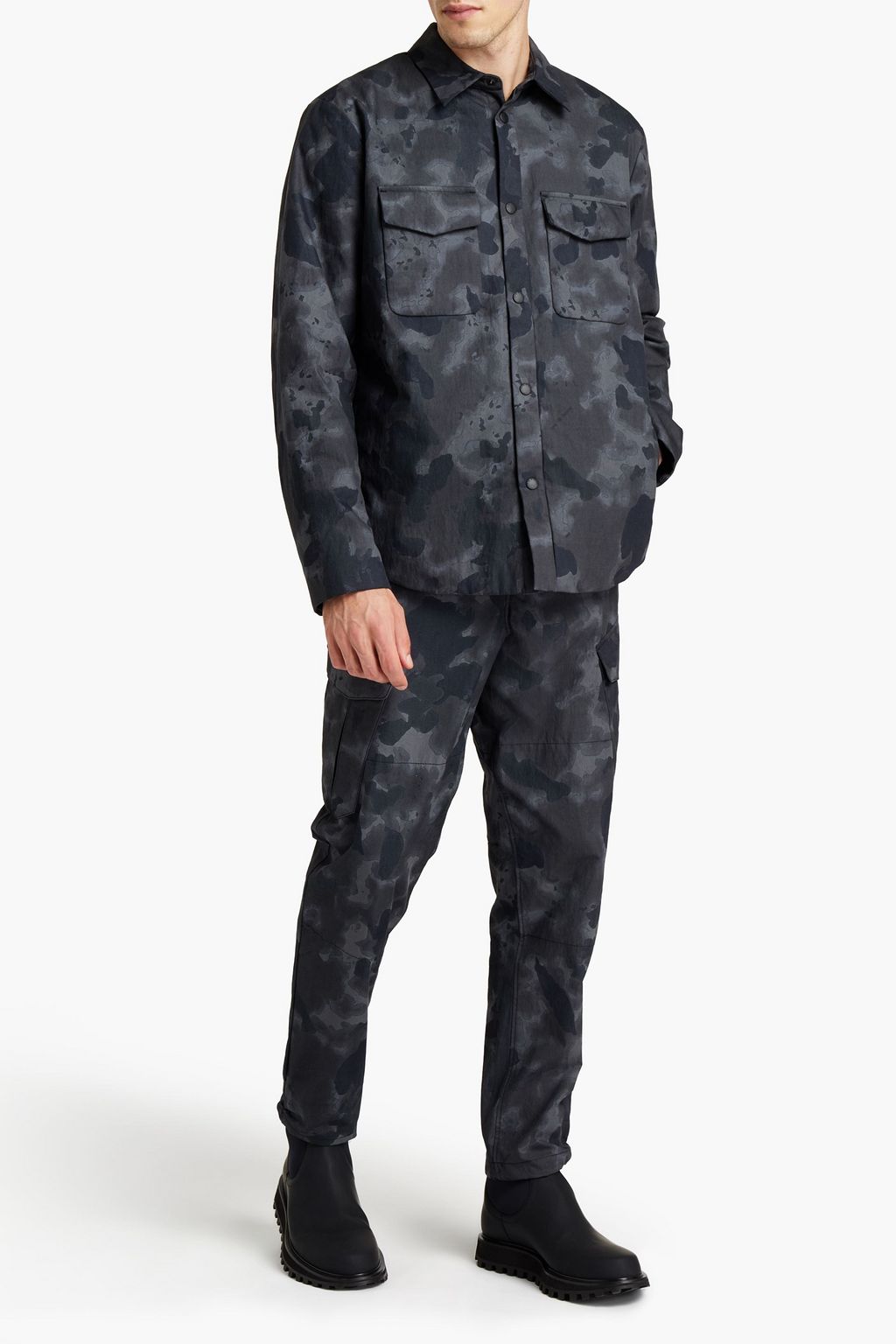 RAG & BONE Jack printed cotton-blend shirt