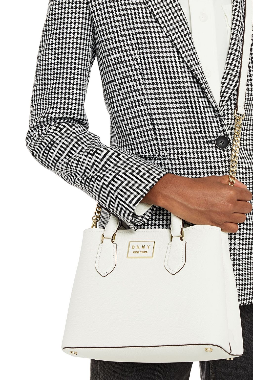 DKNY Textured-leather tote