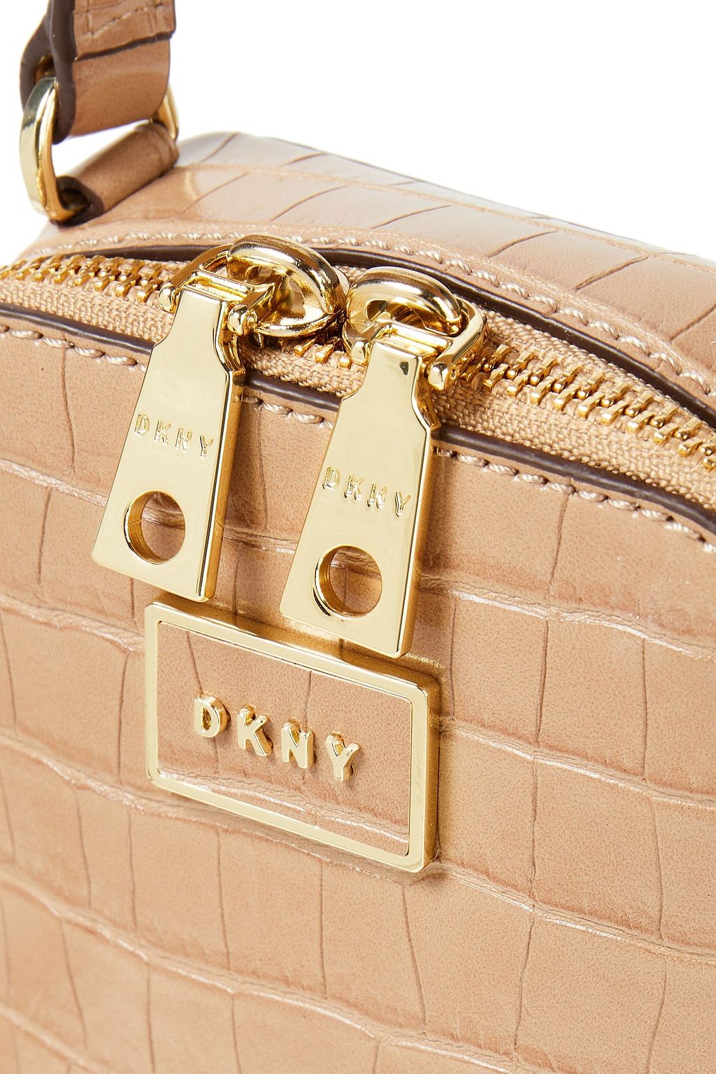 DKNY Faux croc-effect leather camera bag