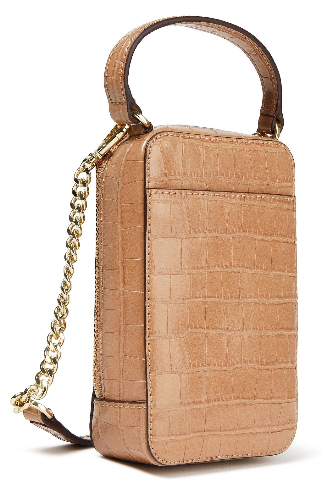 DKNY Faux croc-effect leather camera bag