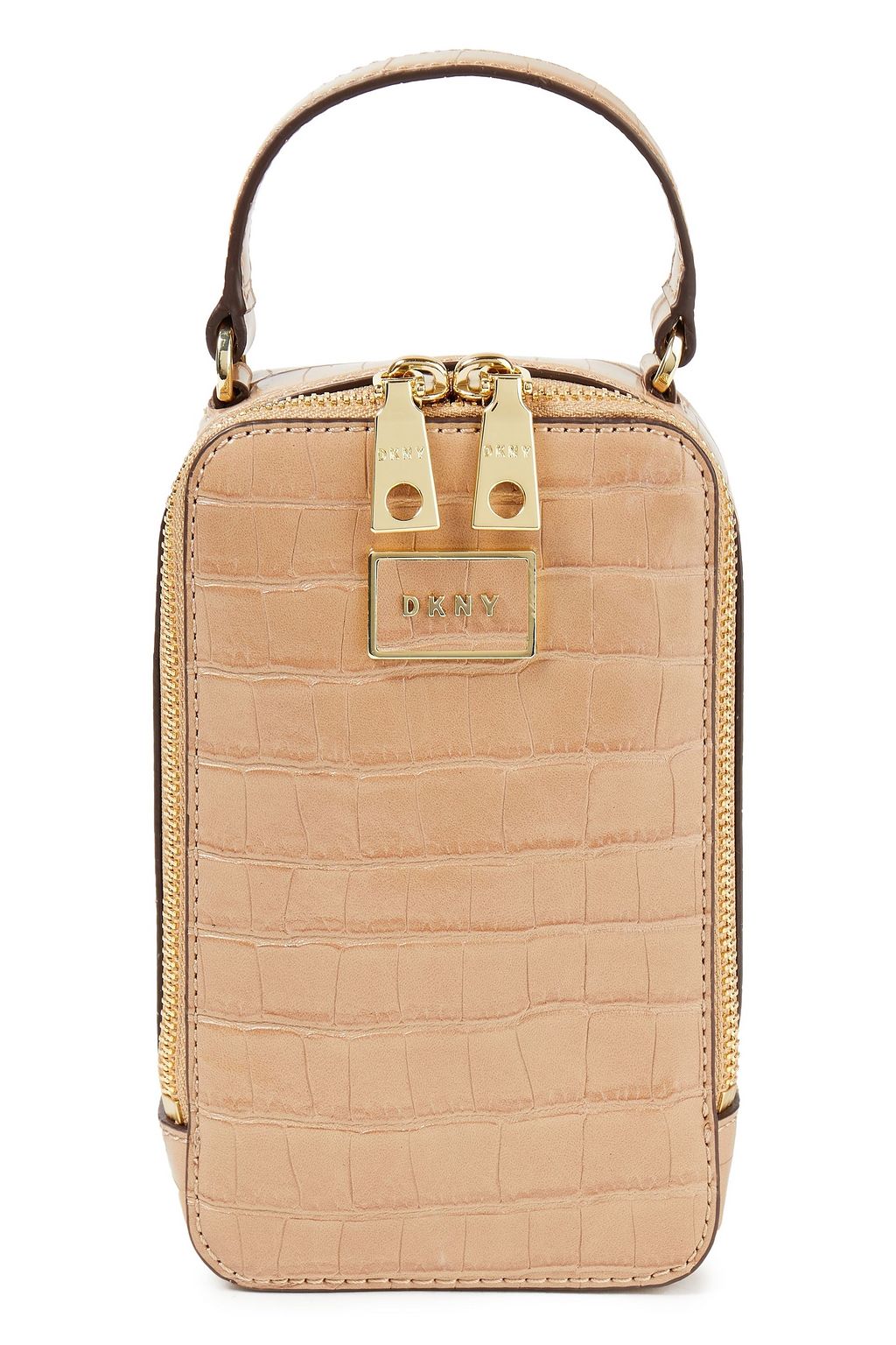 DKNY Faux croc-effect leather camera bag