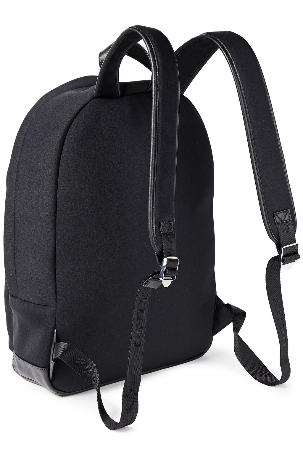 DKNY Faux leather-trimmed neoprene backpack