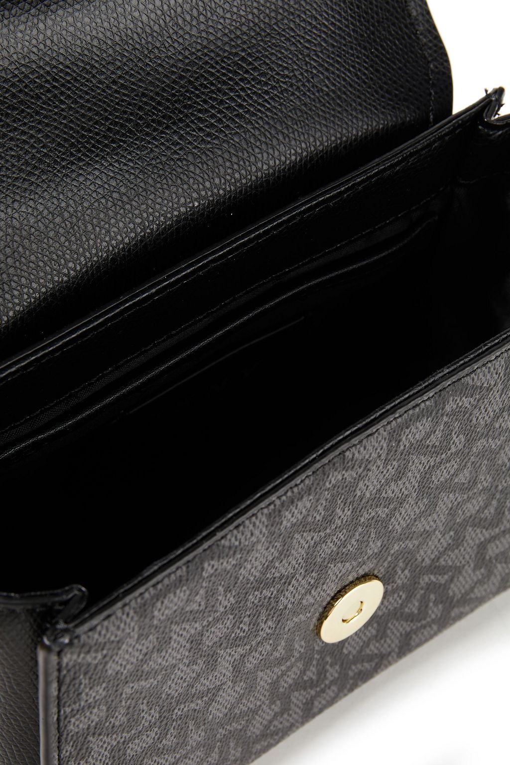 DKNY Logoprint faux leather shoulder bag THE