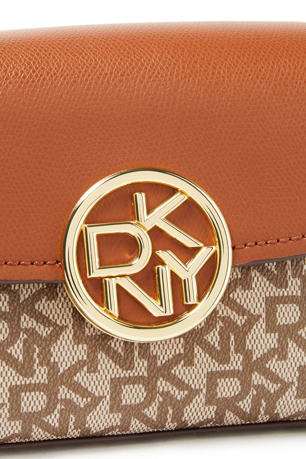 DKNY Logo-print faux leather shoulder bag