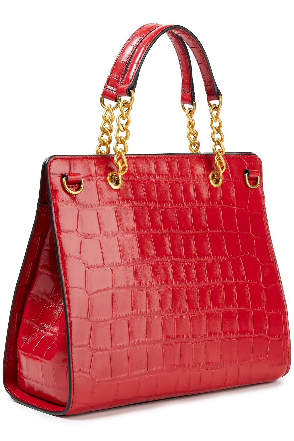 DKNY Croc-effect leather tote