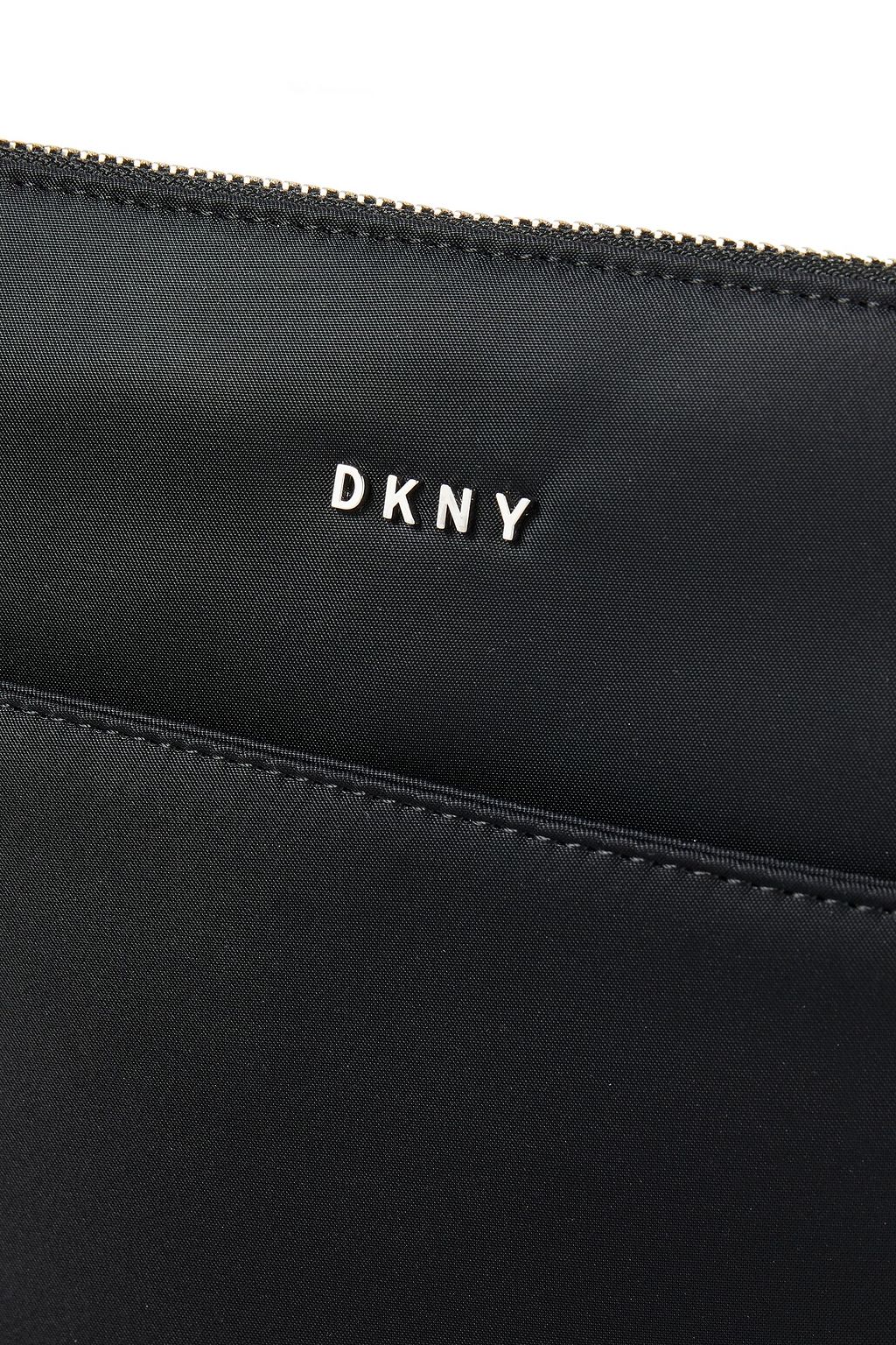 DKNY Faux leather-trimmed shell shoulder bag