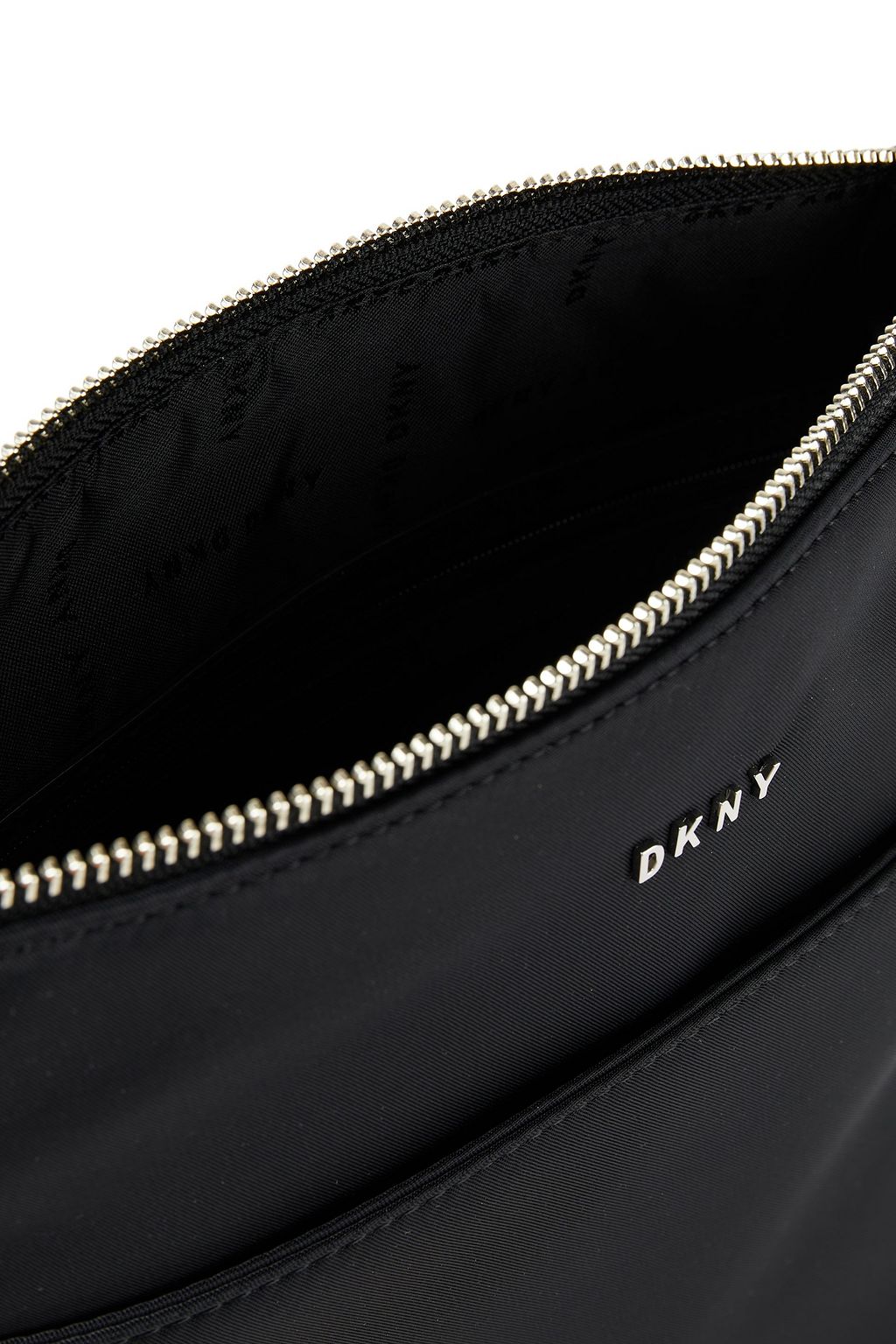 DKNY Faux leather-trimmed shell shoulder bag