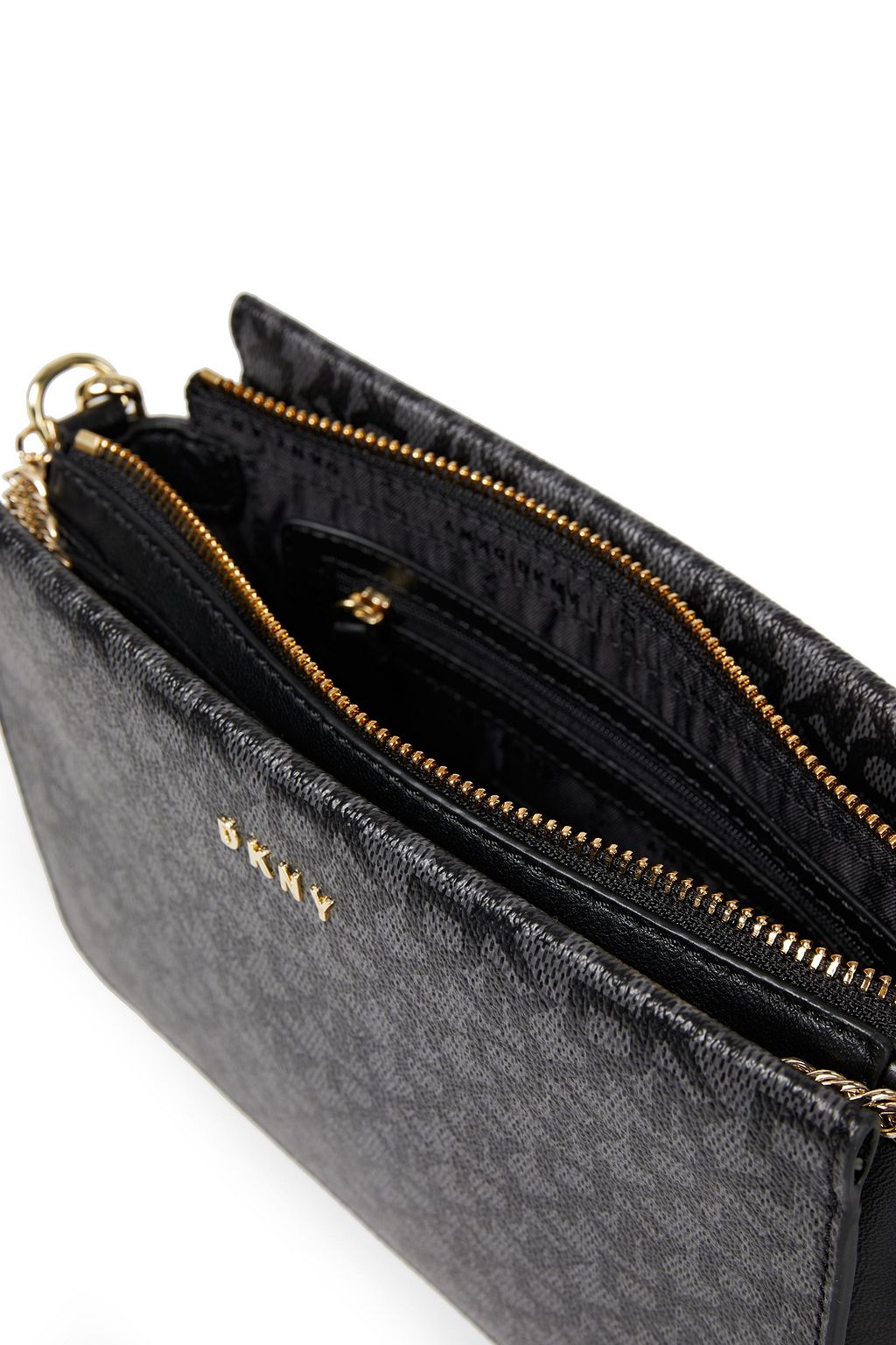 DKNY Logo-print faux leather shoulder bag