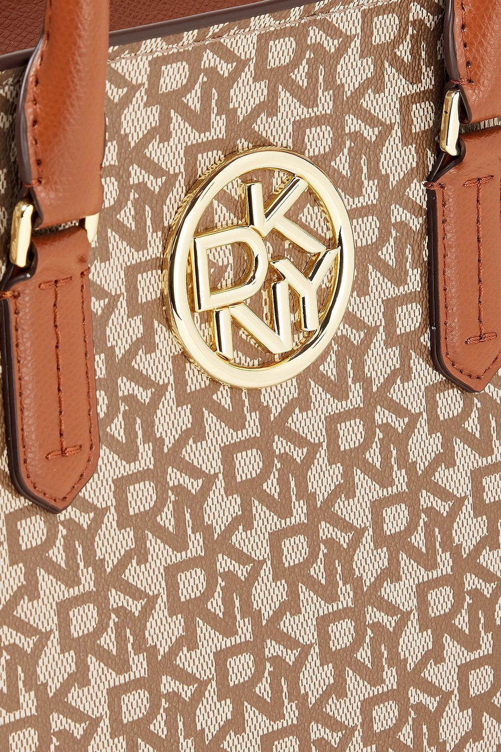 DKNY Logo-print faux leather tote