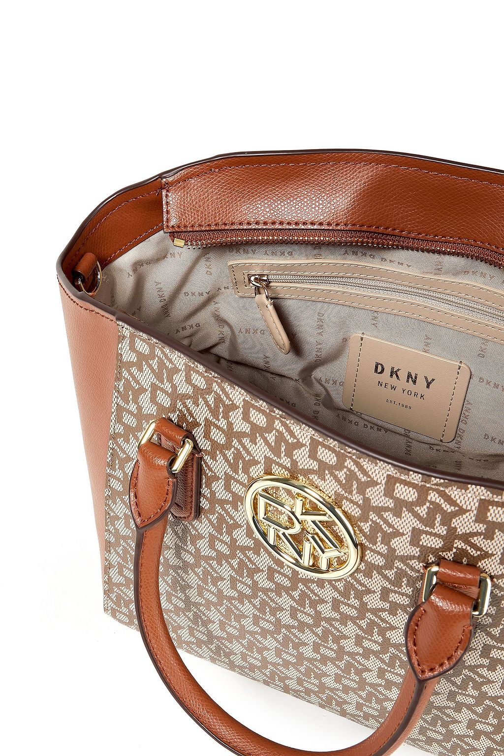 DKNY Logo-print faux leather tote