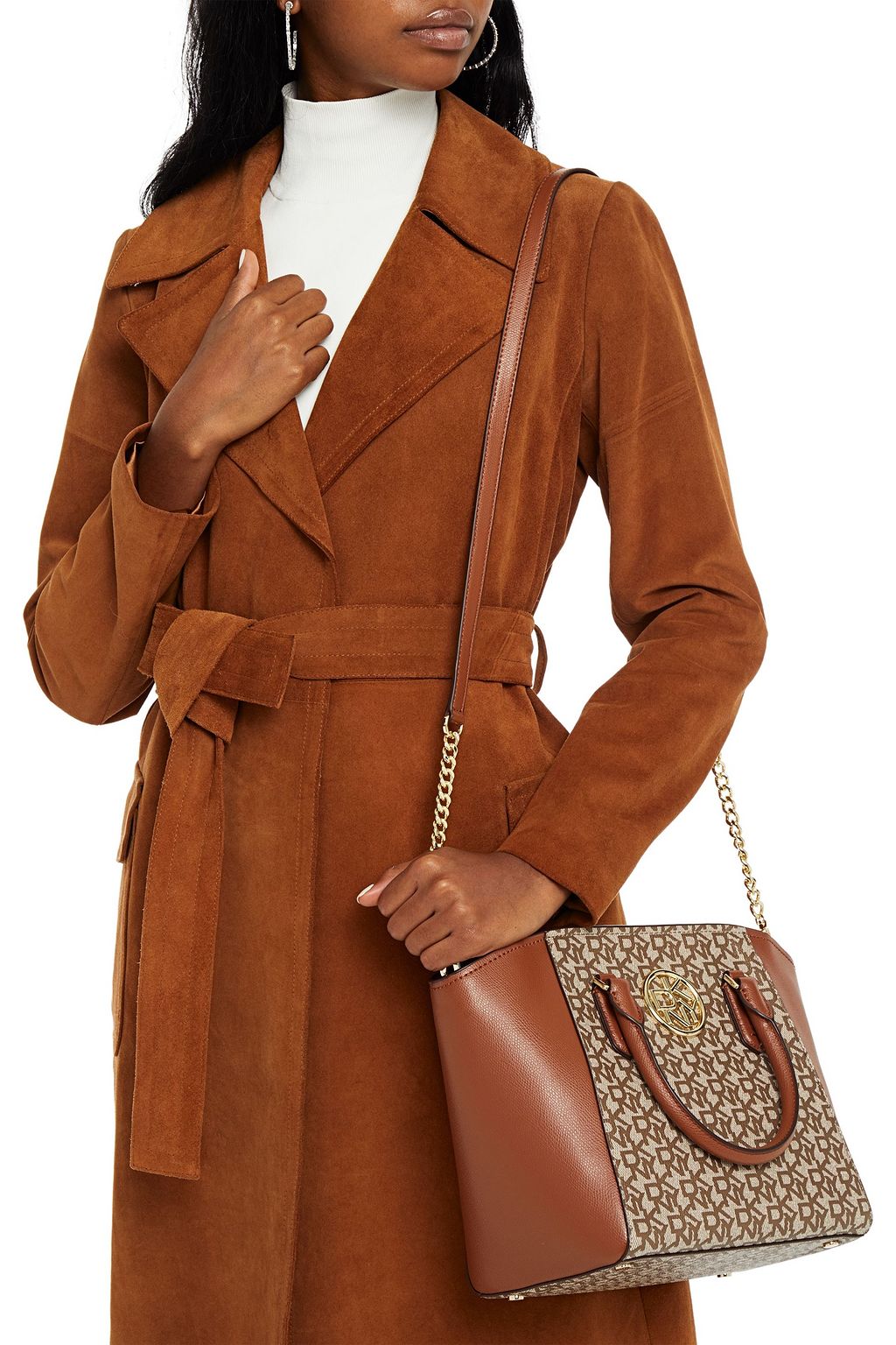 DKNY Logo-print faux leather tote