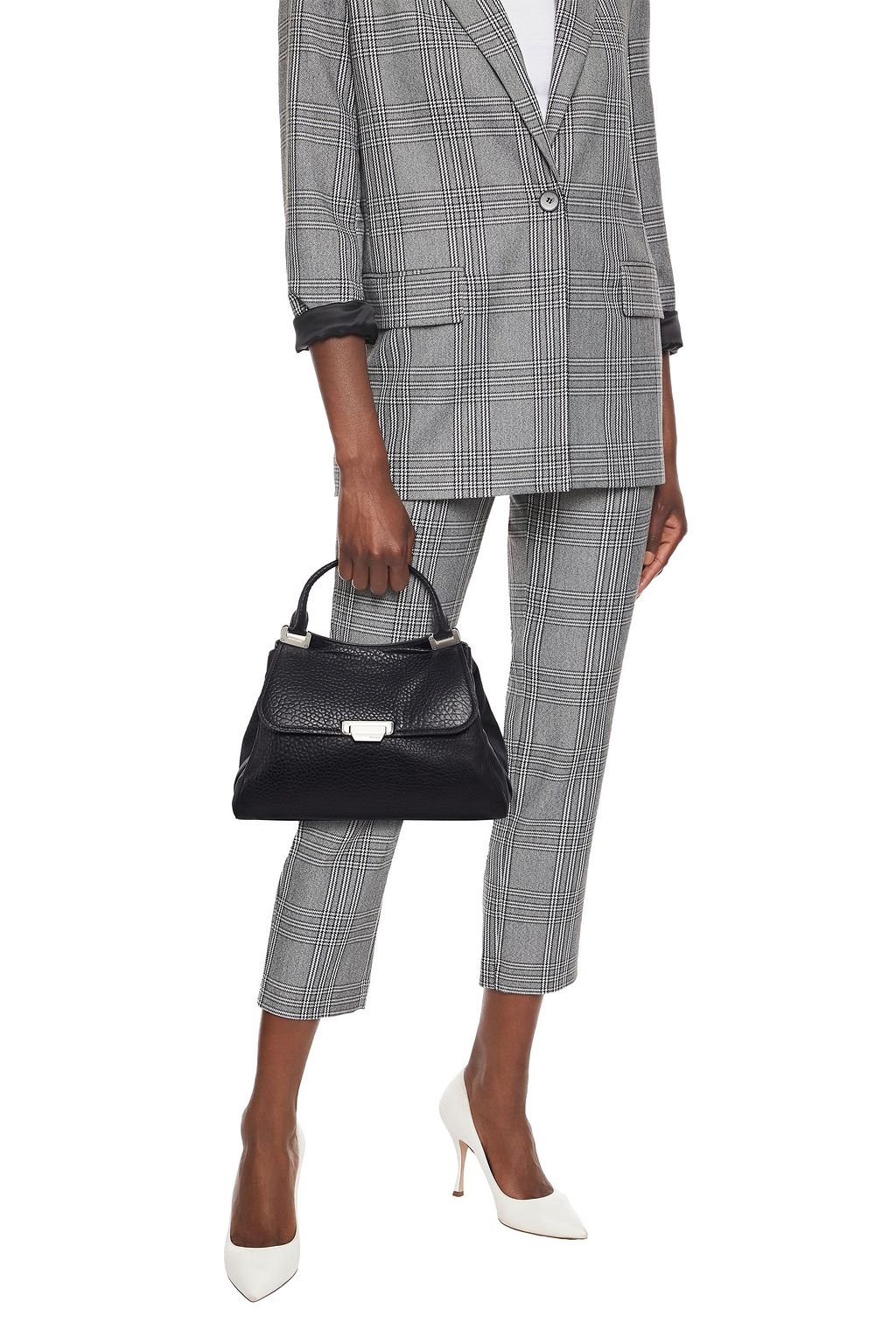 DKNY Pebbled-leather tote