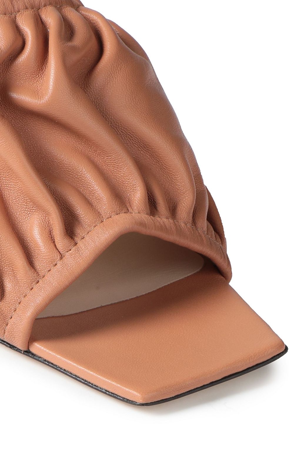 WANDLER Ava gathered leather mules