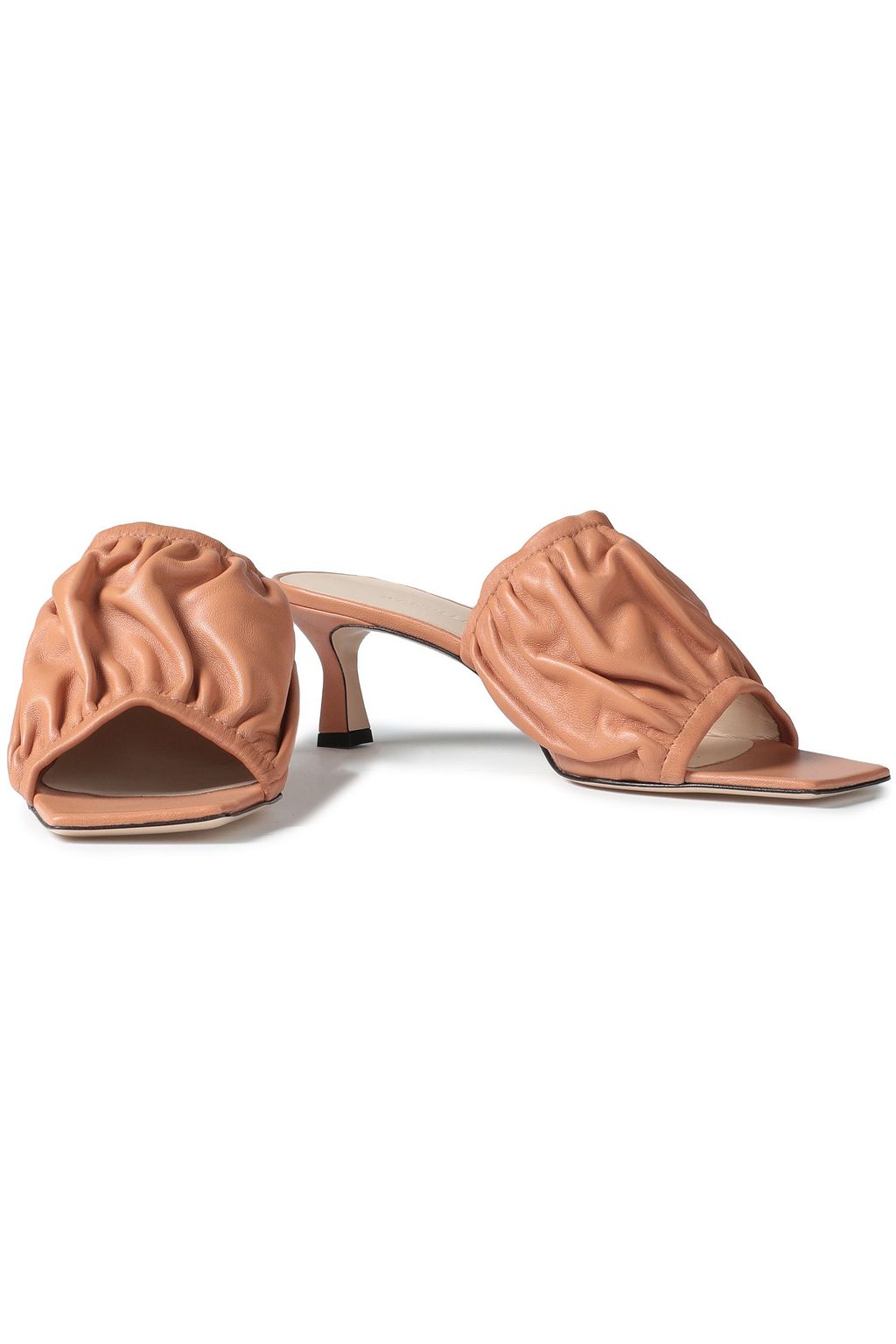 WANDLER Ava gathered leather mules