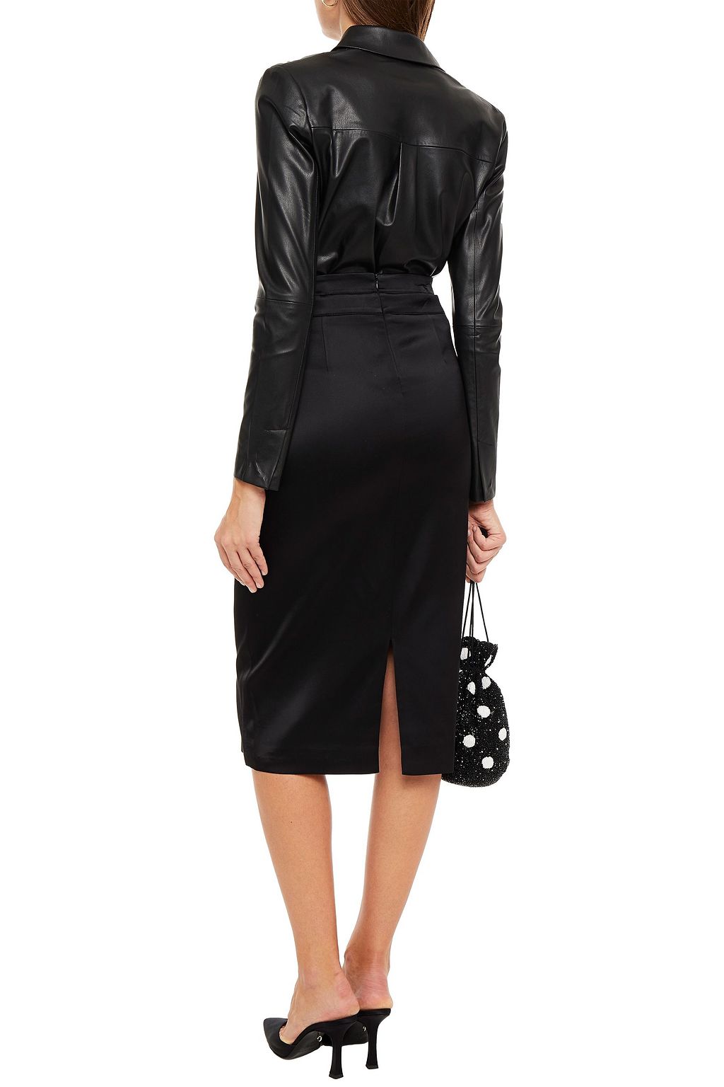 GAUGE81 Soledad satin-twill pencil skirt