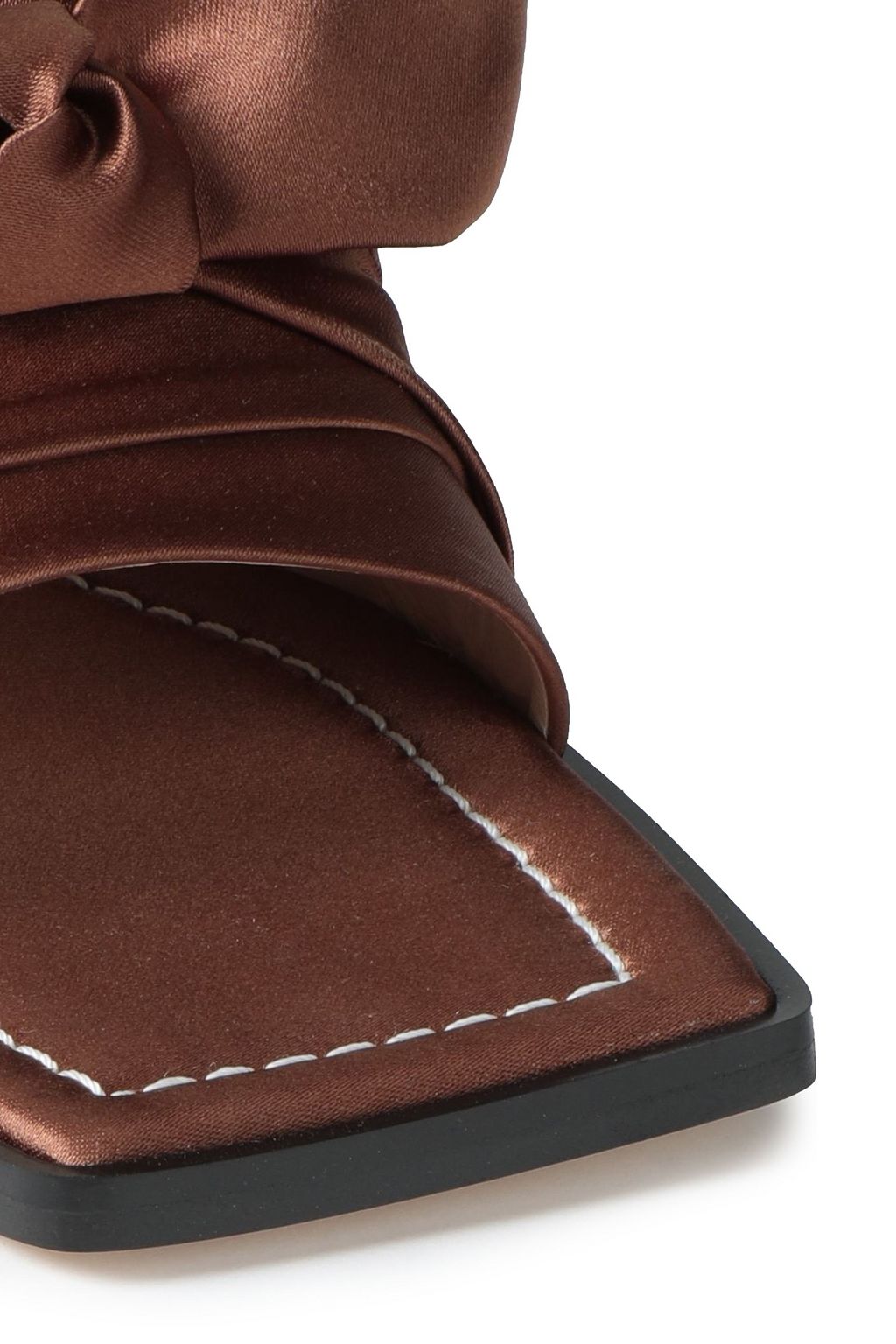 WANDLER Louisa knotted satin mules