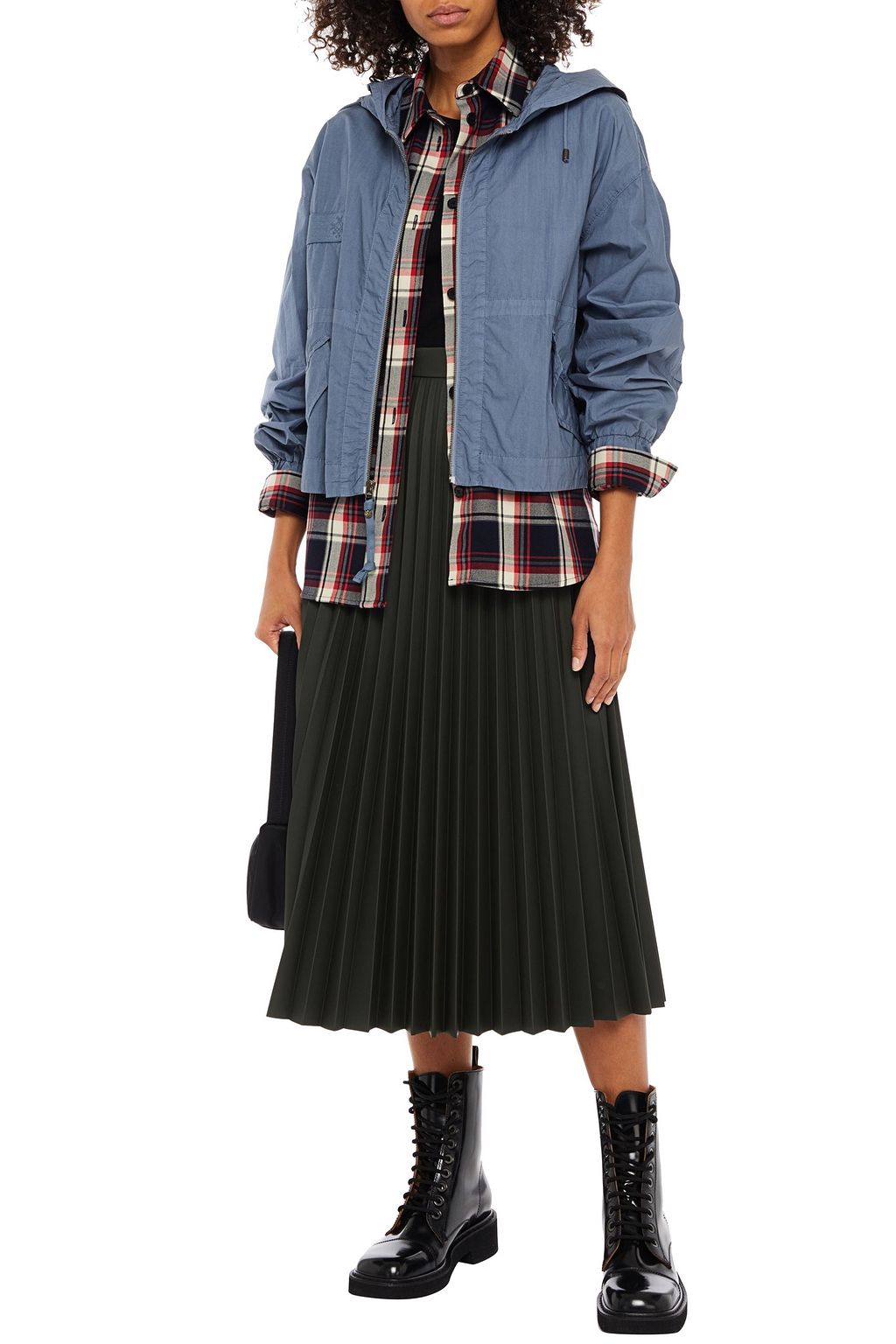 MR & MRS ITALY Cotton hooded jacket