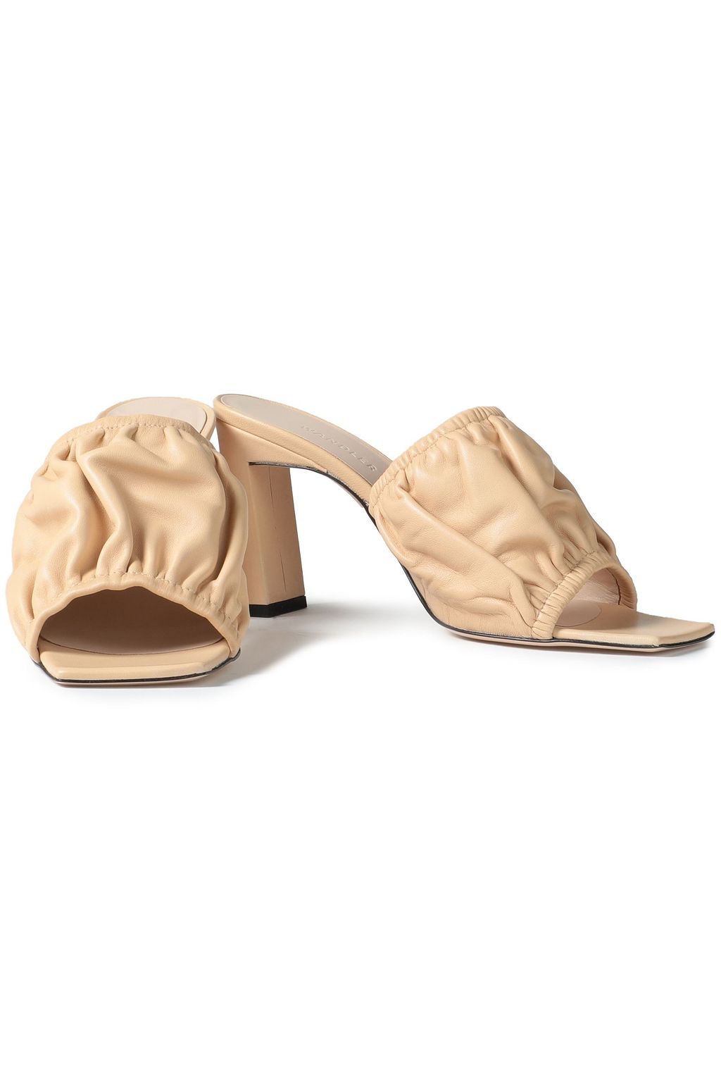 WANDLER Ava gathered leather mules