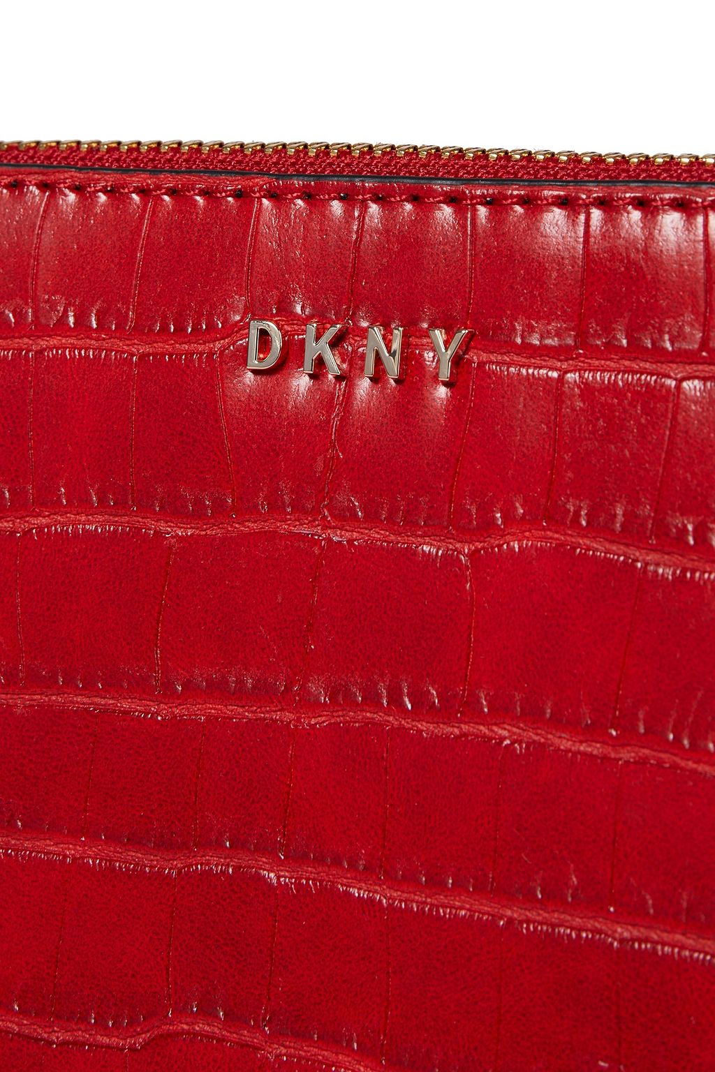 DKNY Faux croc-effect leather shoulder bag