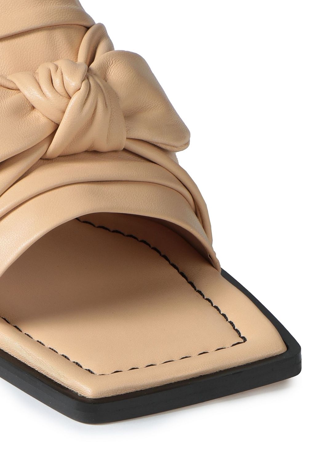 WANDLER Louisa knotted leather mules