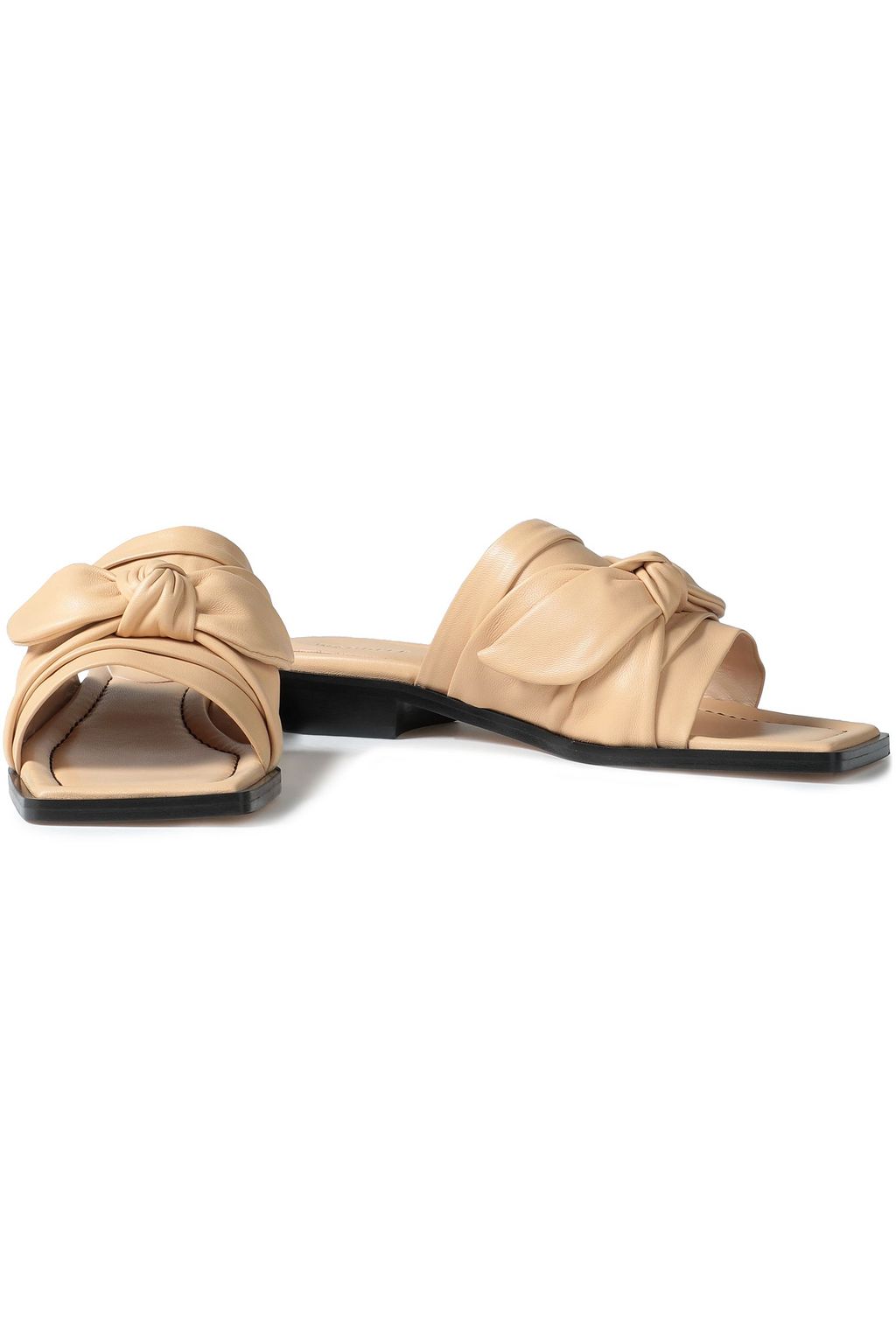 WANDLER Louisa knotted leather mules