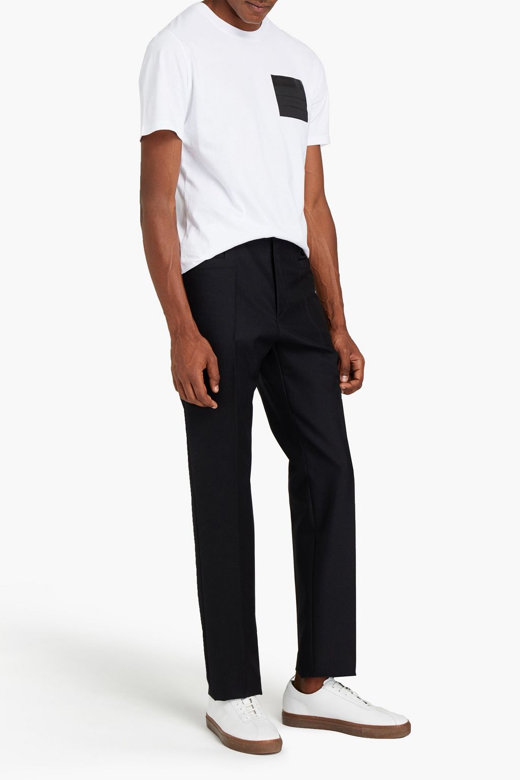 MAISON MARGIELA Wool and mohair-blend grain de poudre pants