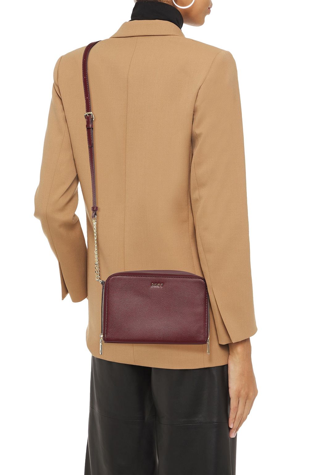 DKNY Textured-leather shoulder bag