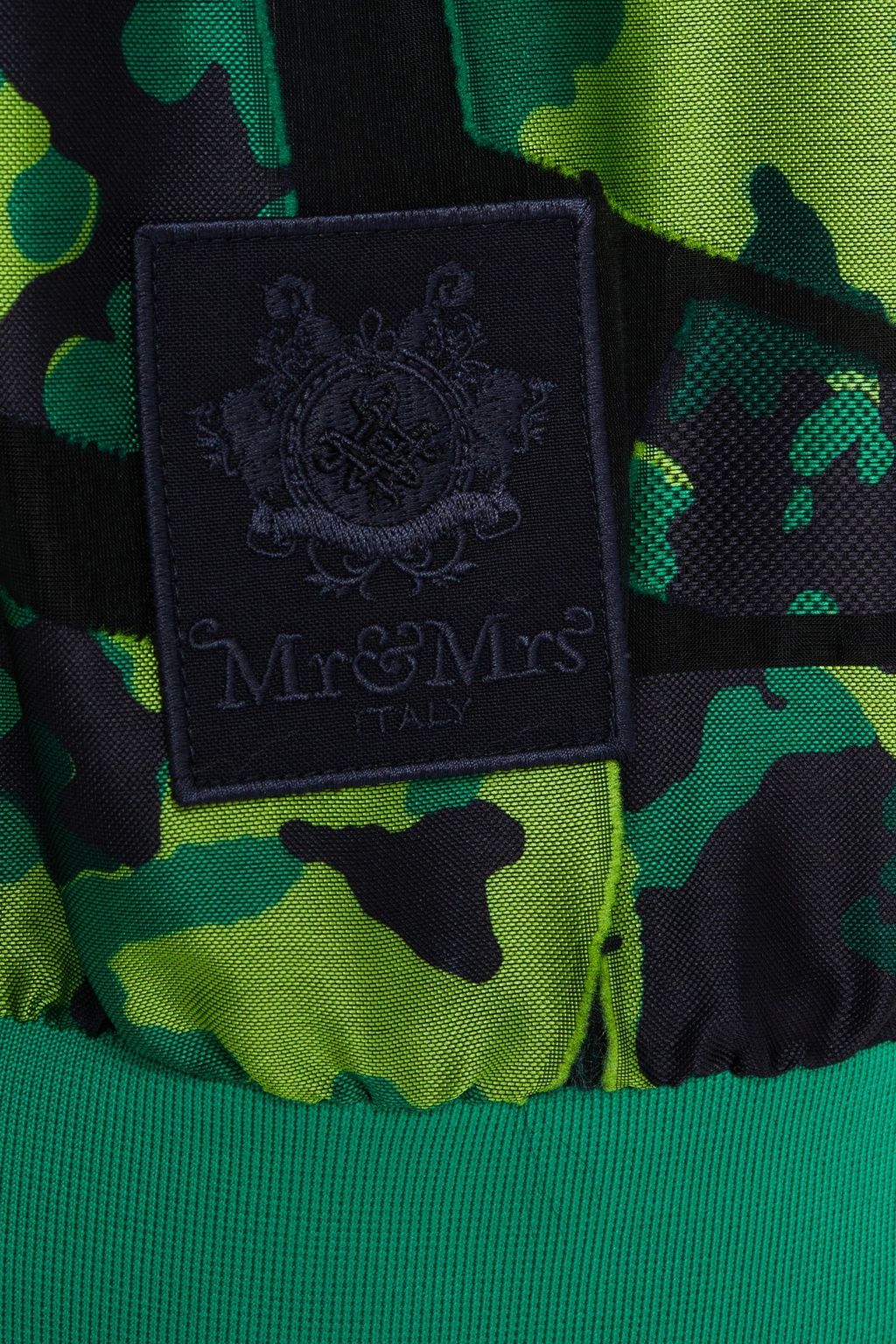 MR & MRS ITALY Camouflage-print fil coupé bomber jacket