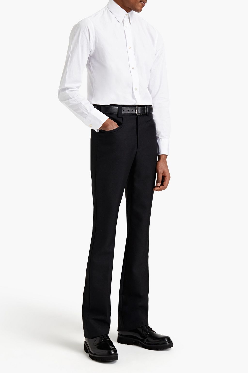 MAISON MARGIELA Grain de poudre wool and mohair-blend pants