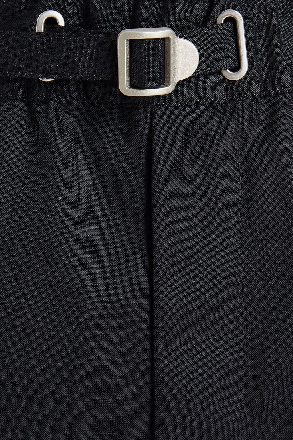 MAISON MARGIELA Belted grain de poudre wool pants