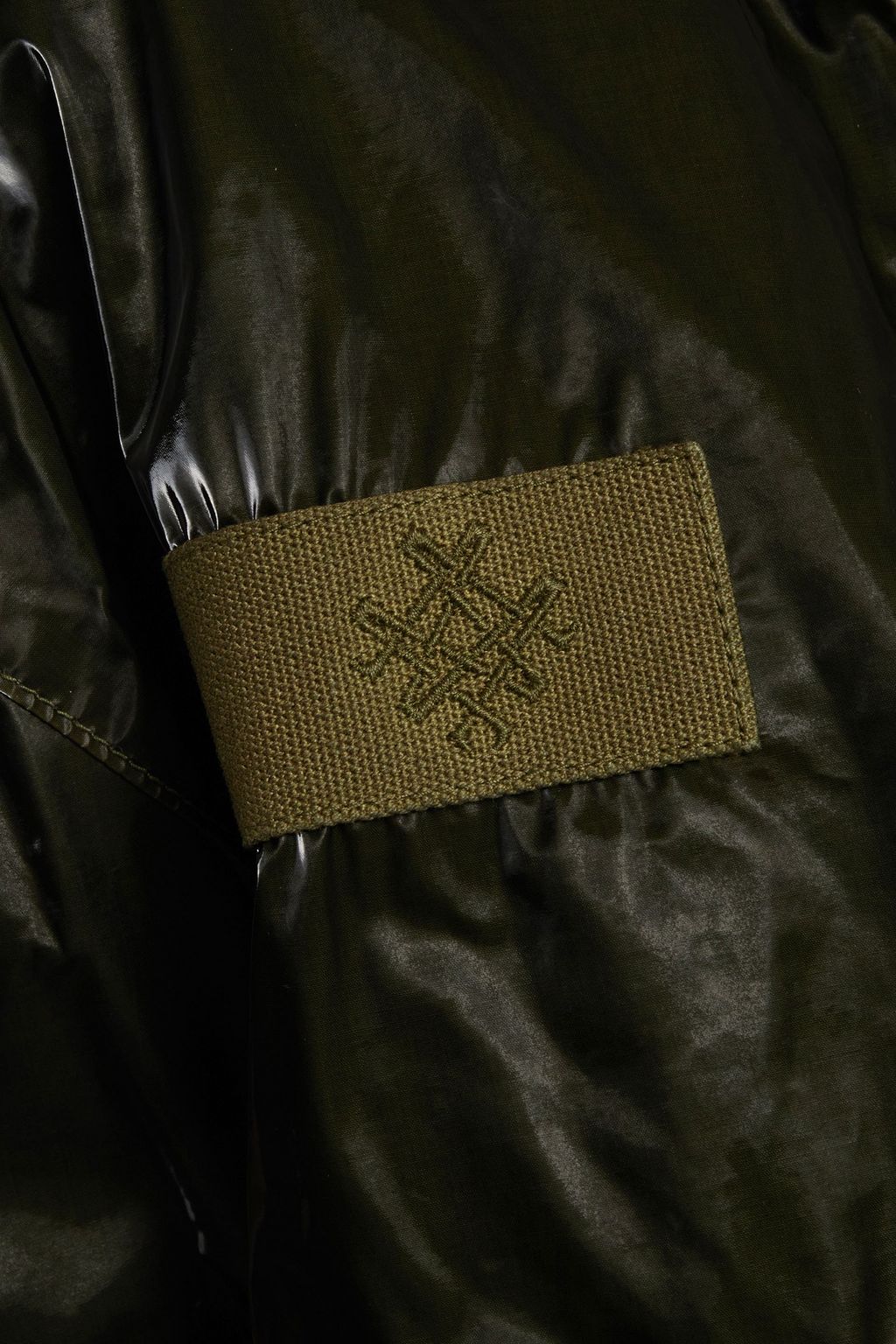 MR & MRS ITALY Coated woven hooded jacket
