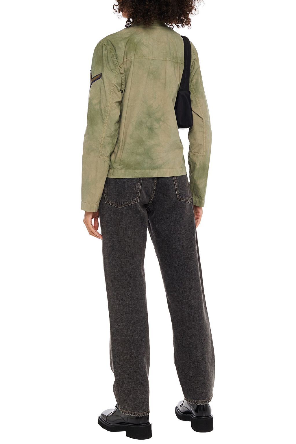 MR & MRS ITALY Appliquéd faded cotton jacket